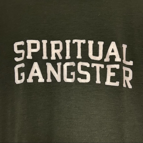 Spiritual gangster black graphic T-shirt Size Small - Picture 2 of 6